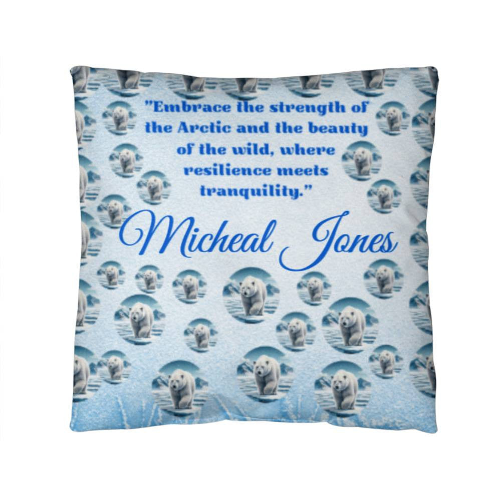 Personalized Majestic Polar Bear Blanket