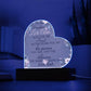 Personalize Acrylic Heart Plaque: To My Daughter