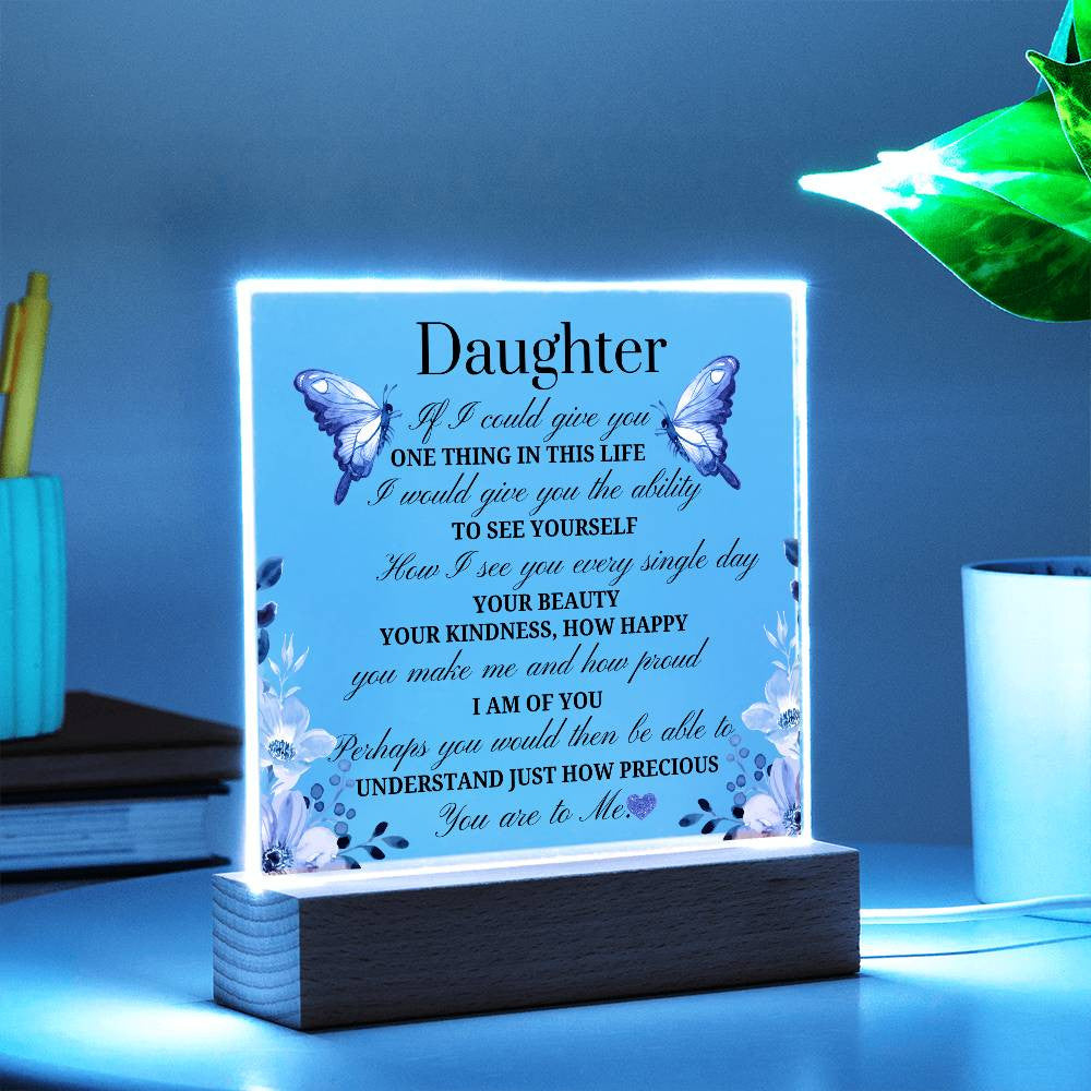 Daughter Acrylic Square Plaque