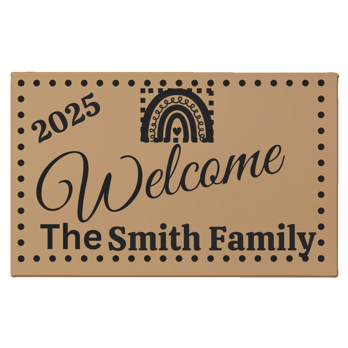 Personalize Indoor Family Doormat