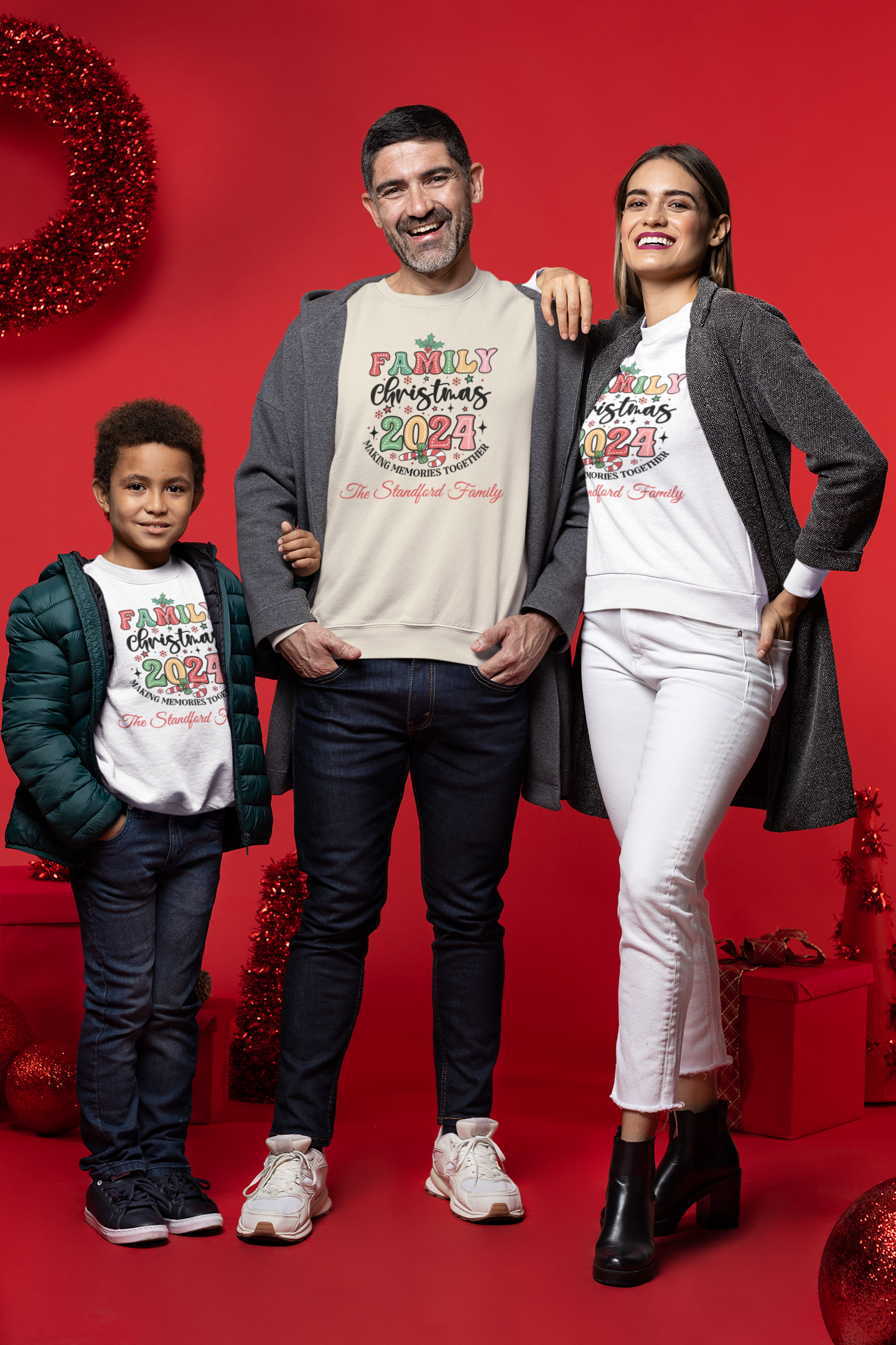 Personalized Christmas Family Hooded & Sweatshirt