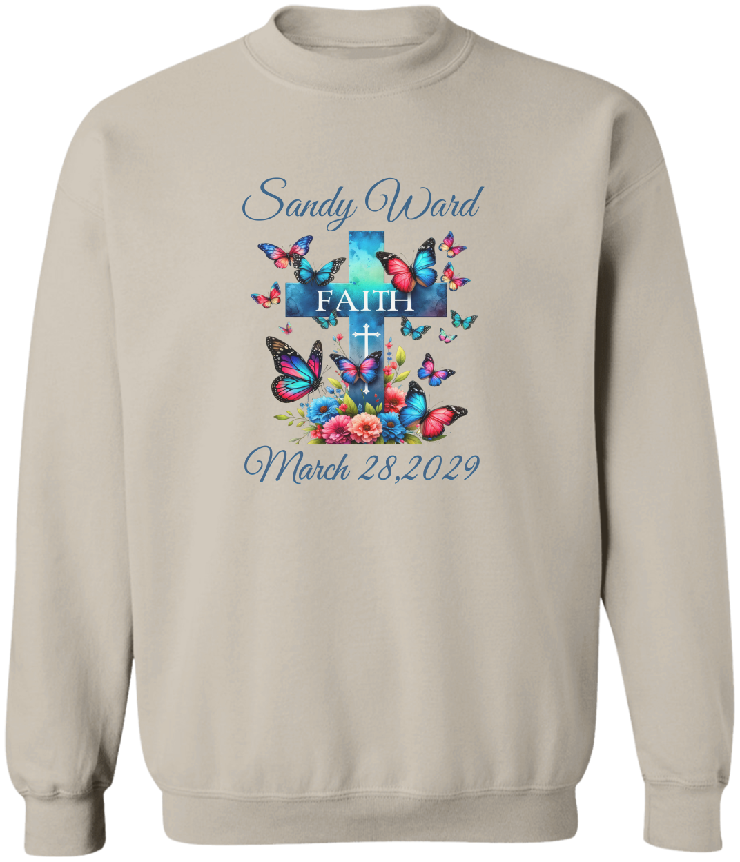 Personalized Faith Hoodie, Sweatshirt & T-Shirt