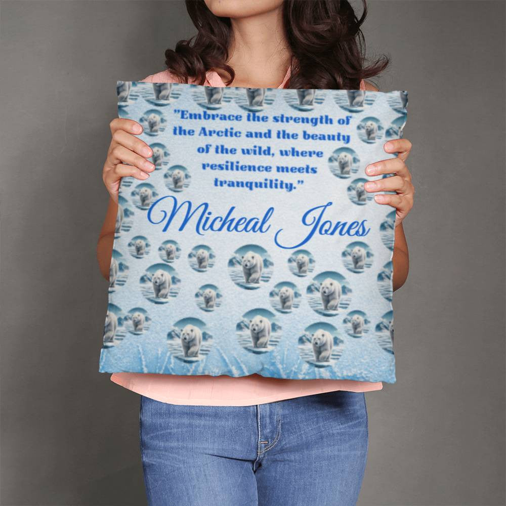 Personalized Majestic Polar Bear Blanket