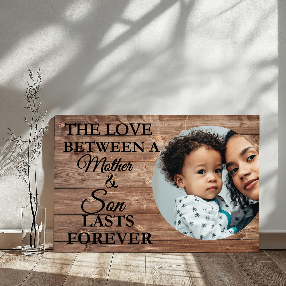 Personalized Mother & Son Gallery Wrapped