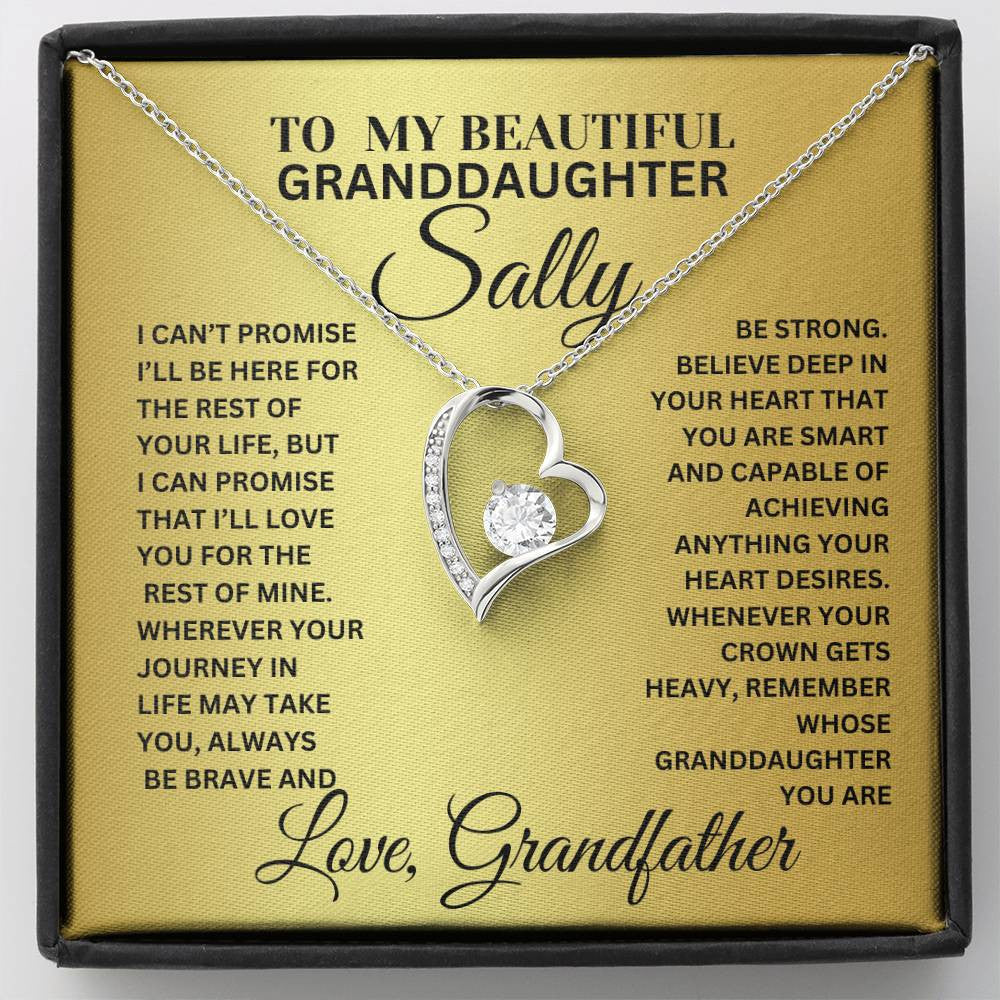 Beautiful Granddaughter Forever Love Necklace