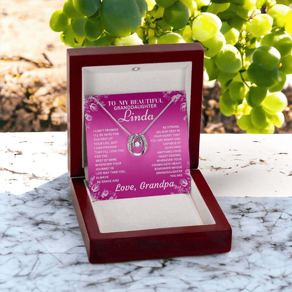 Personalized Granddaughter Lucky In Love PARTNER