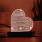 Personalize Acrylic Heart Plaque: To My Daughter