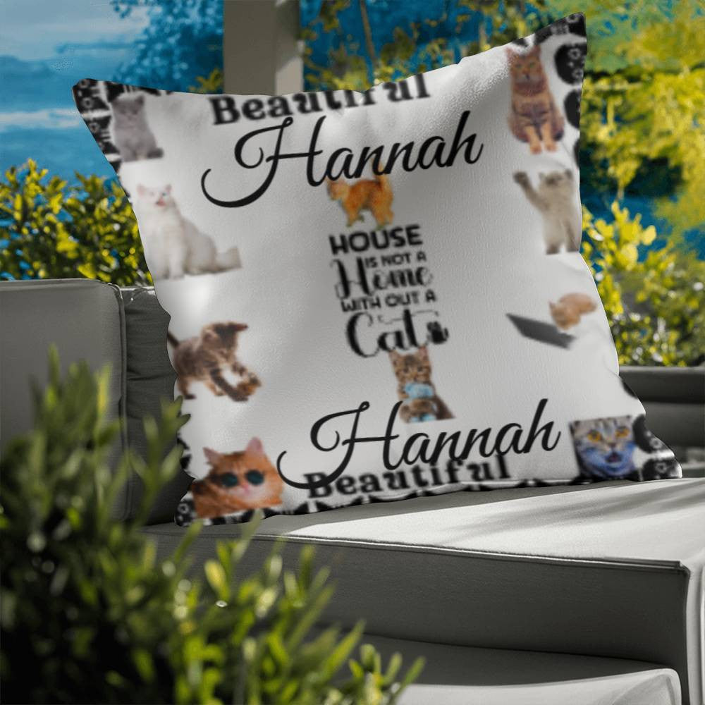 Personalized Cat Lover's Cat Classic Pillow Cover with Insert