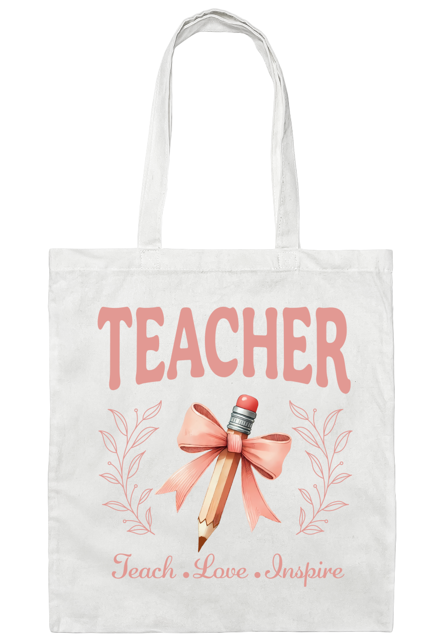 Teacher Canvas Tote Bag