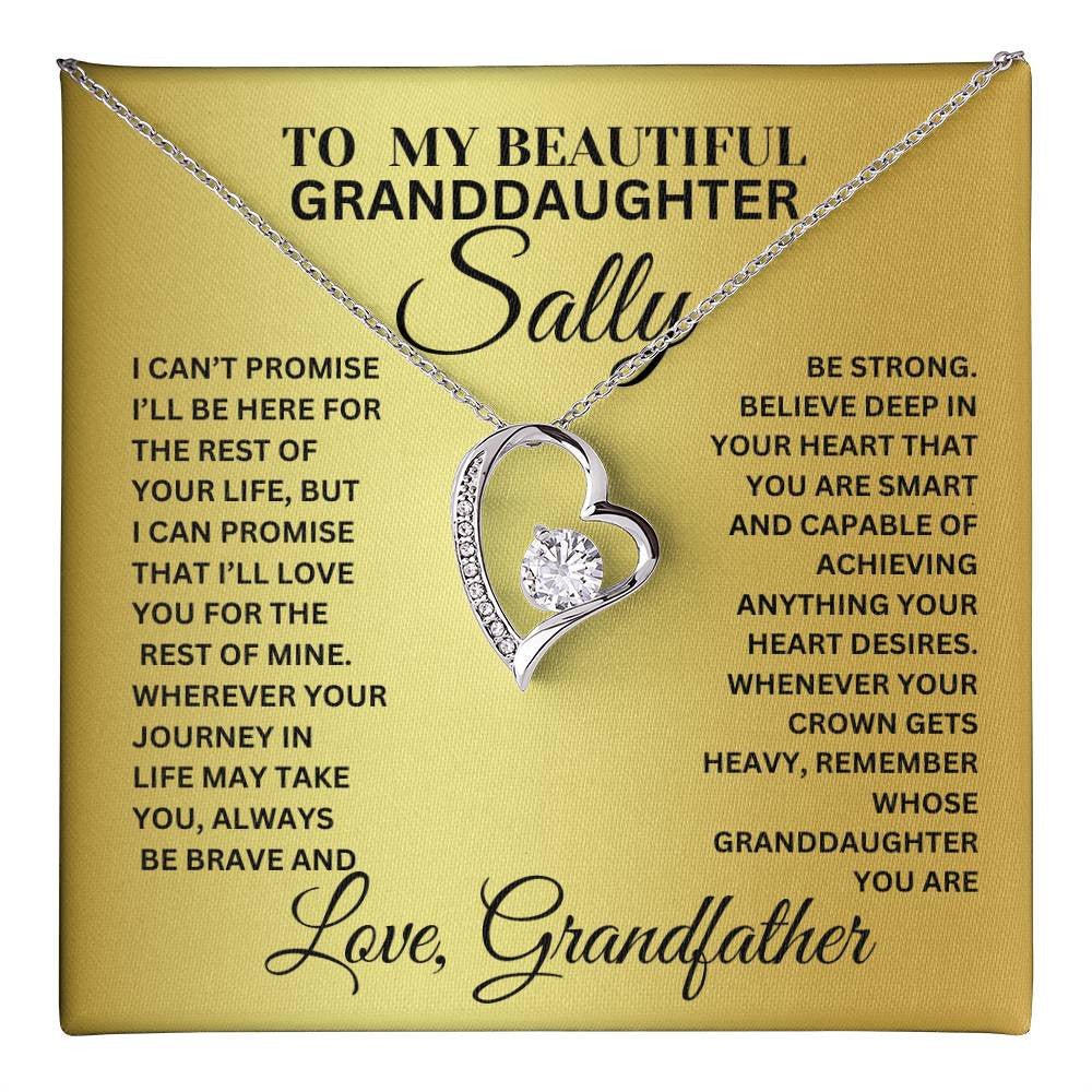 Beautiful Granddaughter Forever Love Necklace