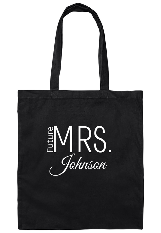 Personalize Mrs. Future Canvas Tote Bag