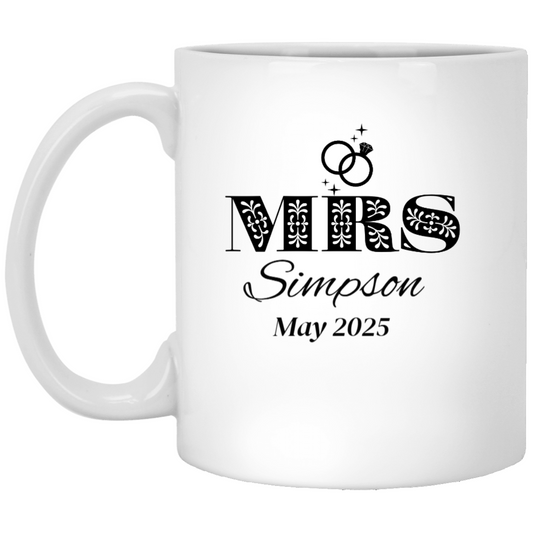 Personalized Mrs. 11oz. Mug