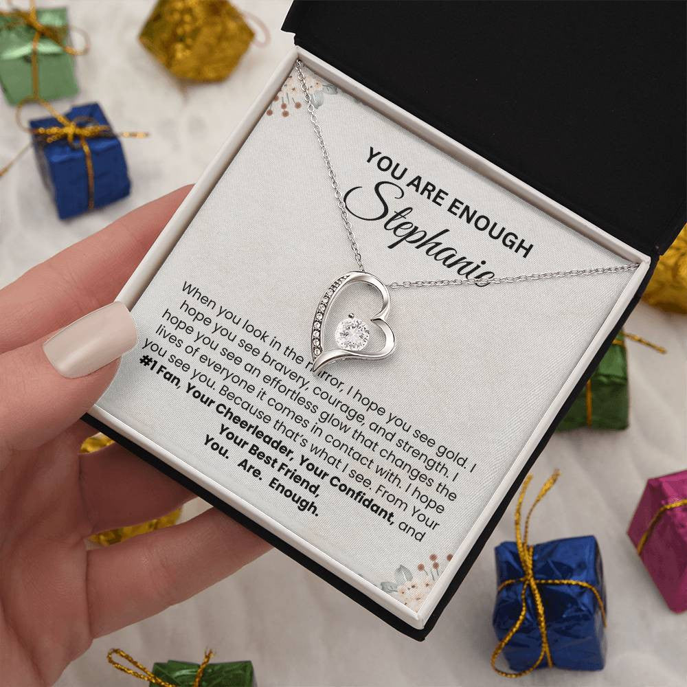 Personalization Forever Love Necklace with Message Card