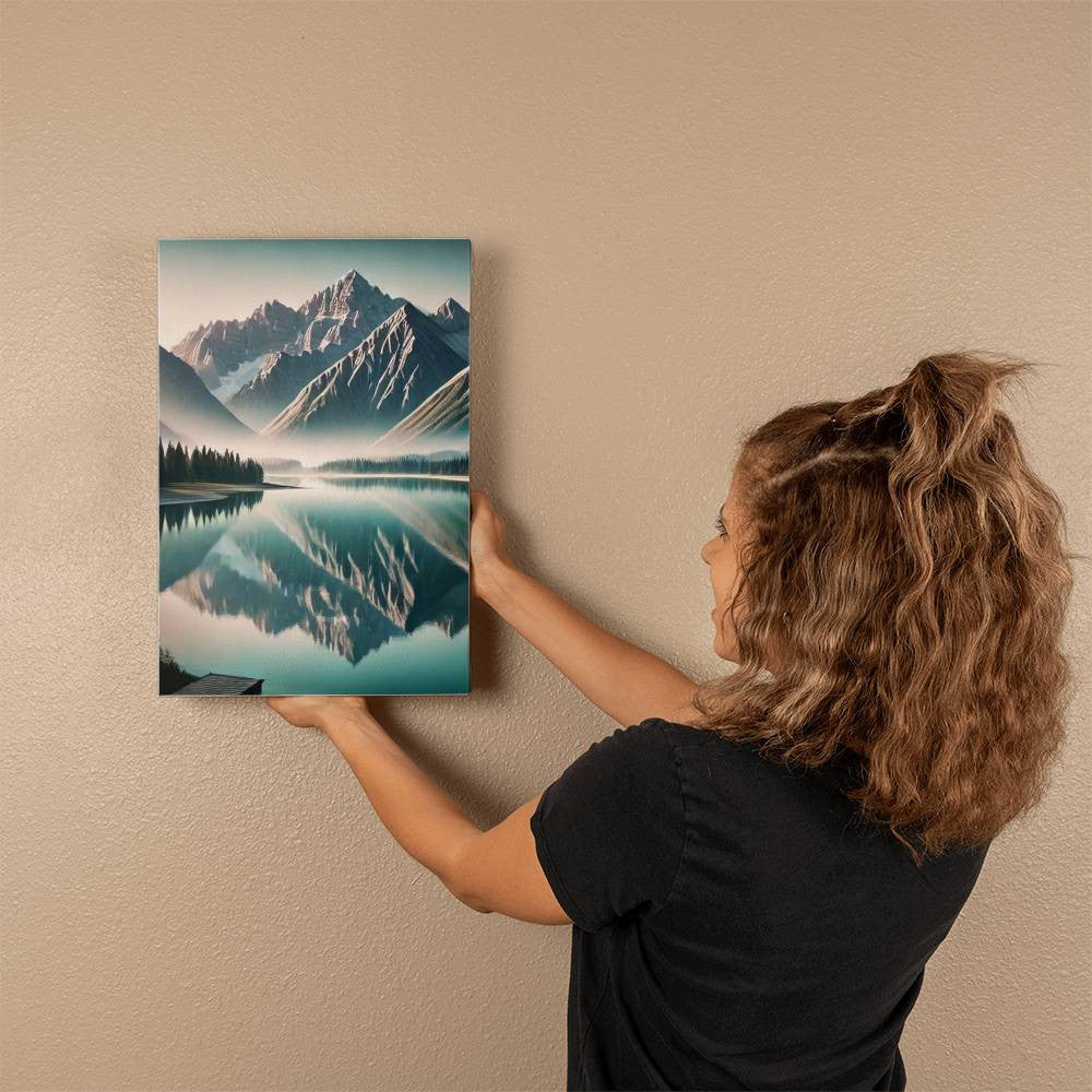 Majestic Mountain and Lake Canvas Print