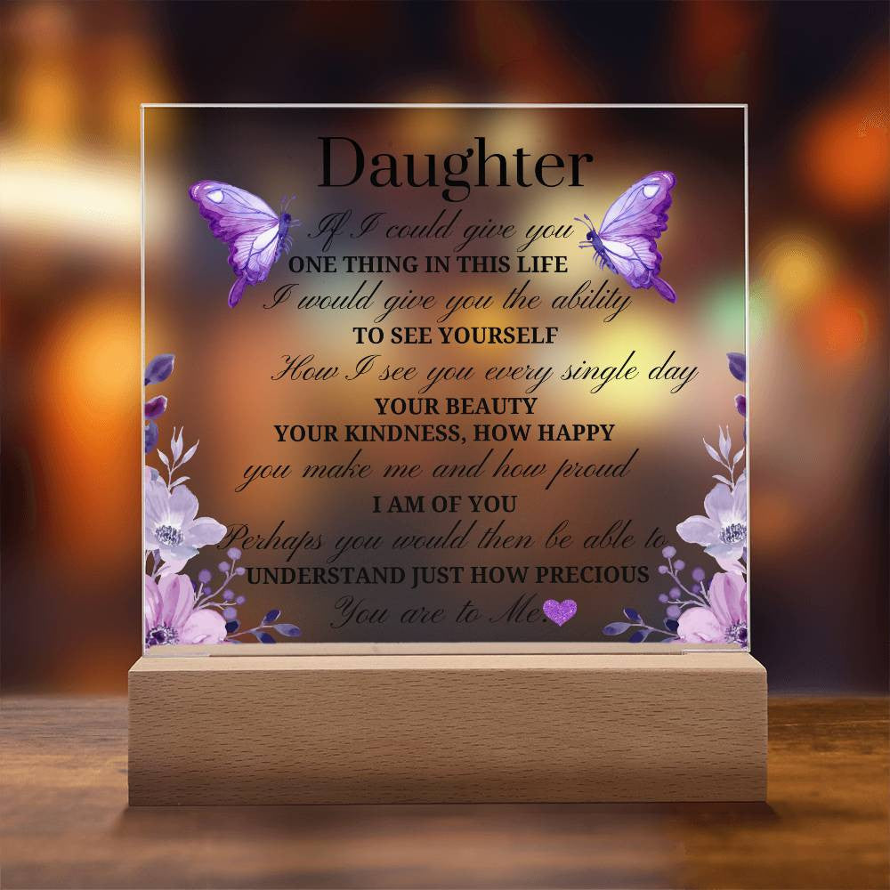 Daughter Acrylic Square Plaque