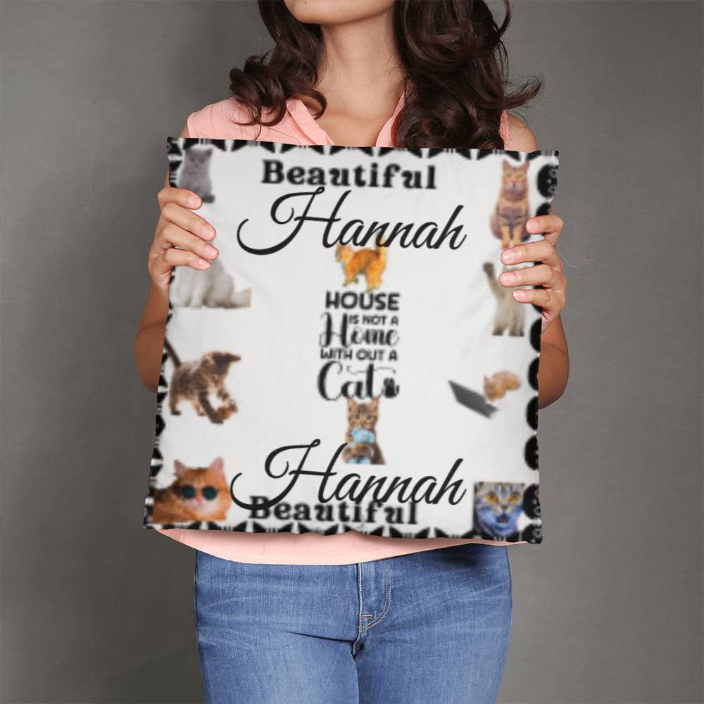 Personalized Cat Lover's Cat Classic Pillow Cover with Insert