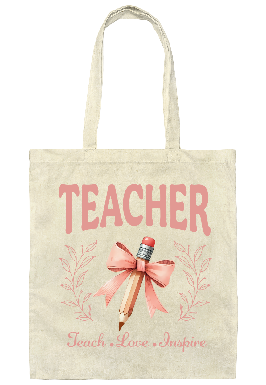 Teacher Canvas Tote Bag