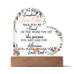 Personalize Acrylic Heart Plaque: To My Daughter