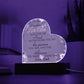 Personalize Acrylic Heart Plaque: To My Daughter