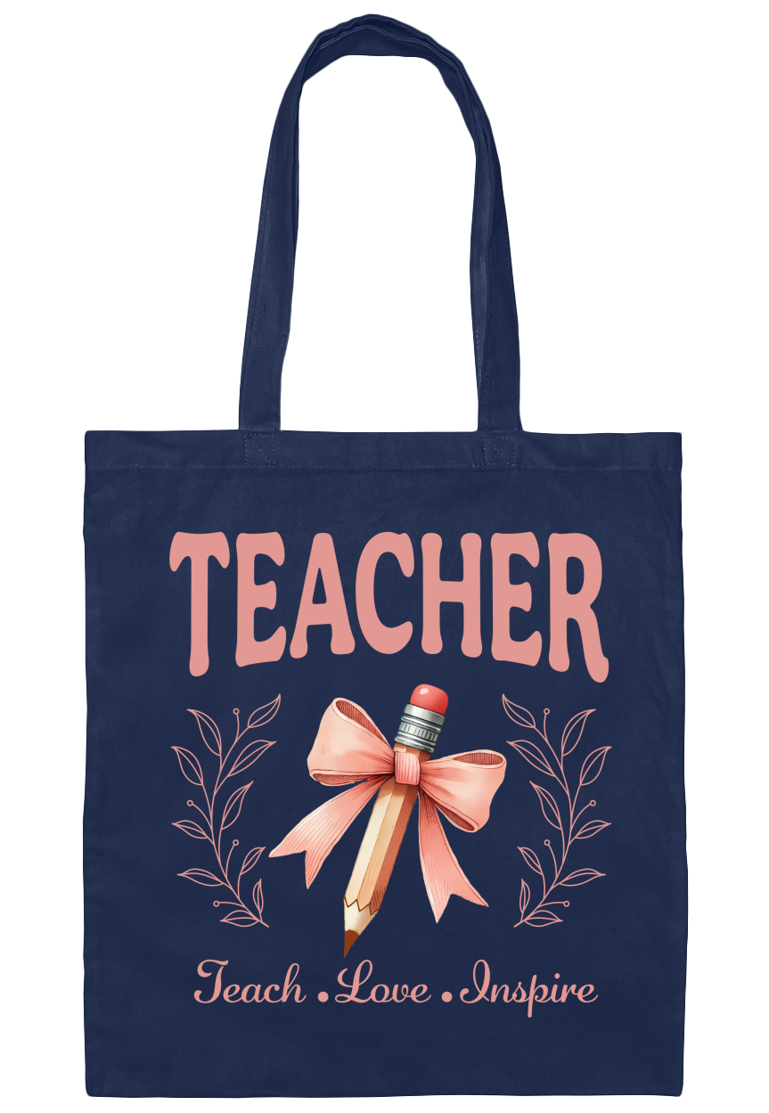 Teacher Canvas Tote Bag