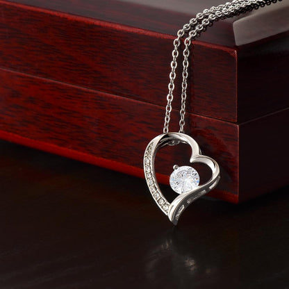 Personalized To My Beautiful Wife (Olivia) Forever Love Necklace