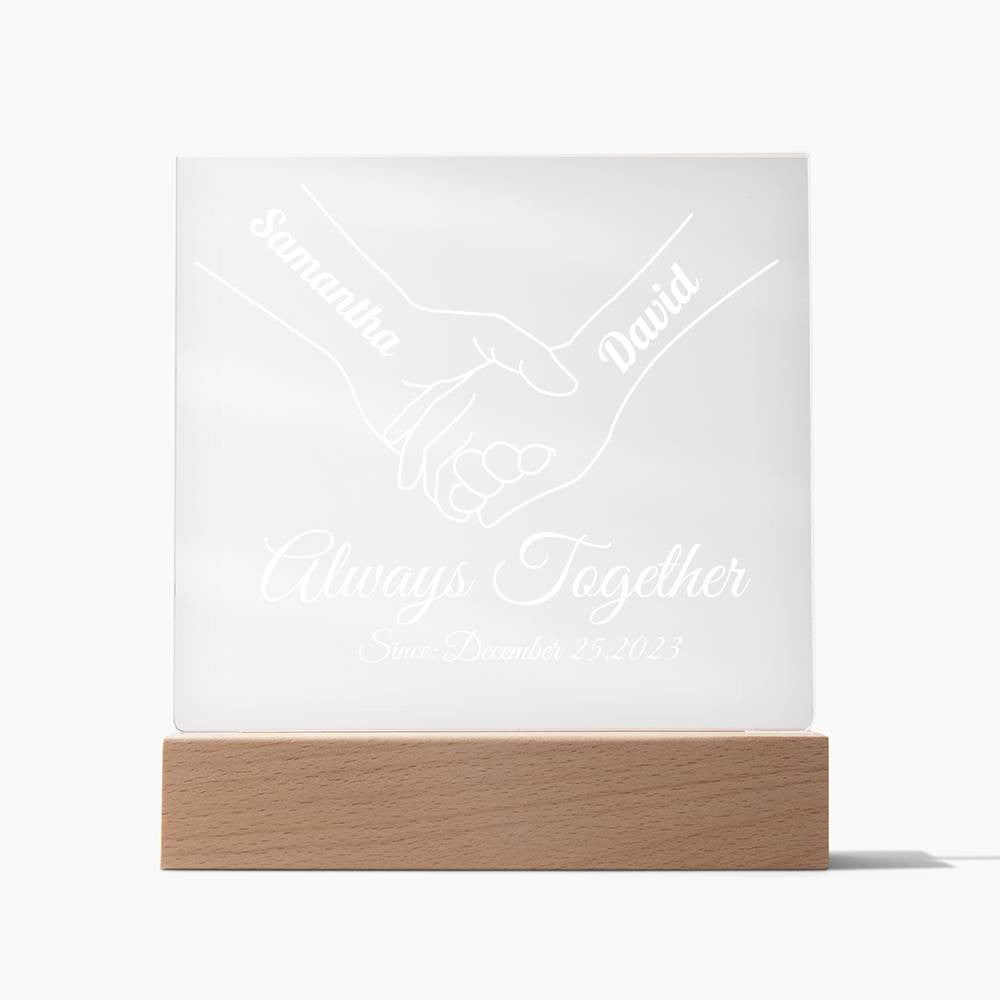 Personalized Couple Acrylic Square Plaque