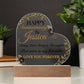 Anniversary Personalized Acrylic Heart Plaque/LED