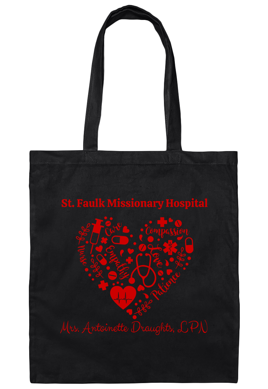 Personalized Nurse Tote Bag