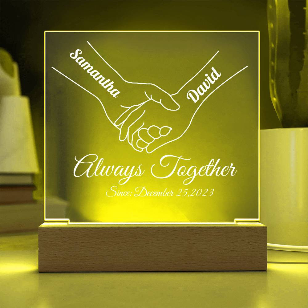 Personalized Couple Acrylic Square Plaque