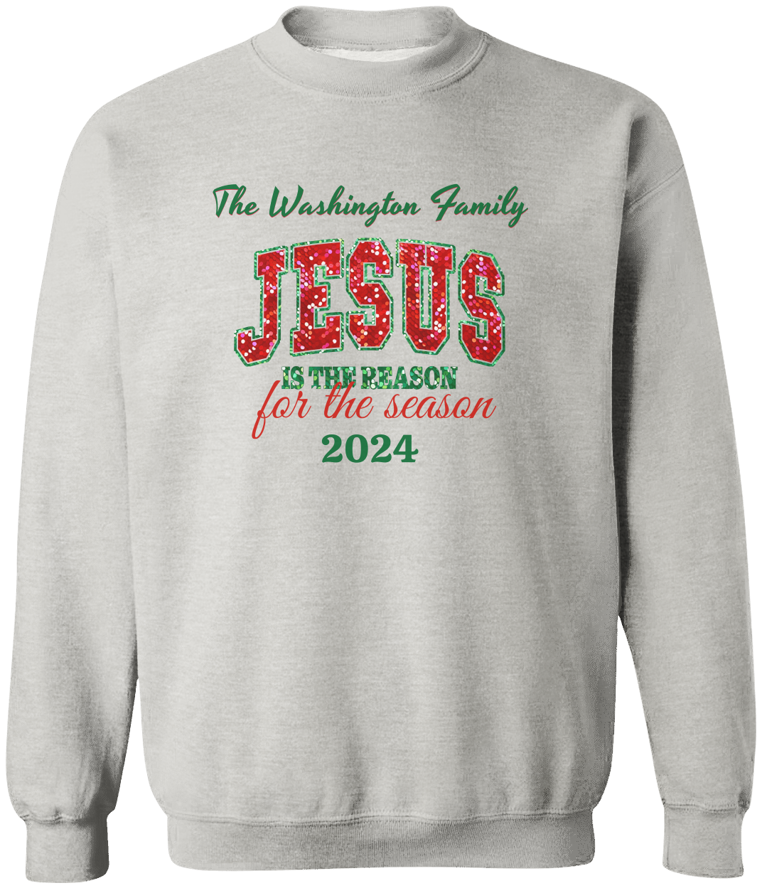 Personalized Christmas Jesus Is The Reason Hooded  & Sweatshirt