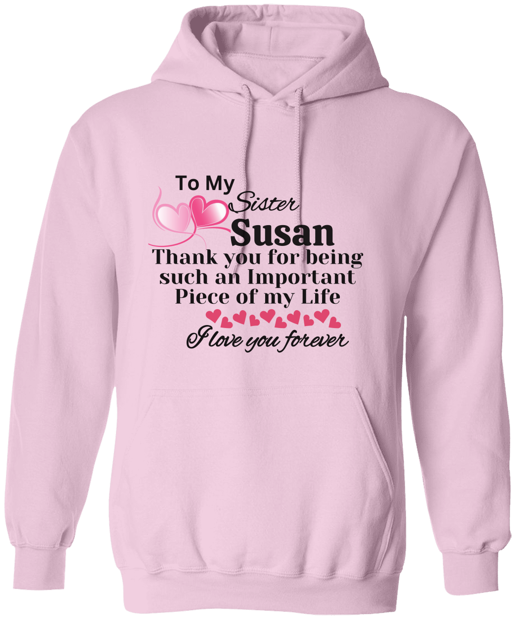 Personalize Sister Unisex Hoodie