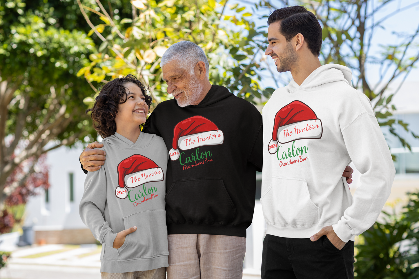 Personalized Family Christmas Youth Hooded & Sweatshirt