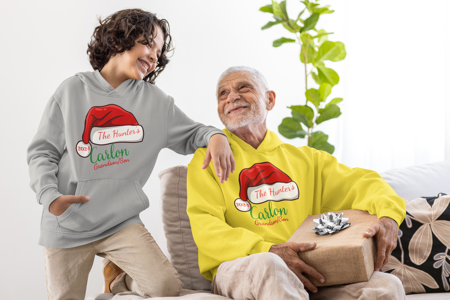 Personalized Family Christmas Youth Hooded & Sweatshirt