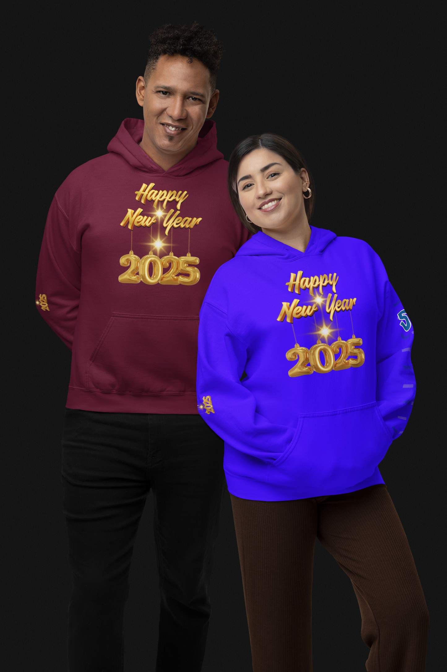 2025 Happy New Year Hooded Sweatshirt and T-Shirt!