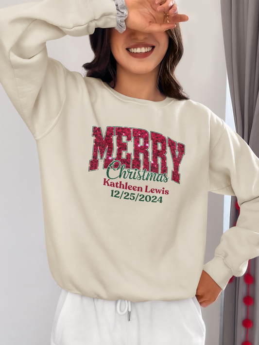 Personalized Merry Christmas Unisex Hooded & Sweatshirt