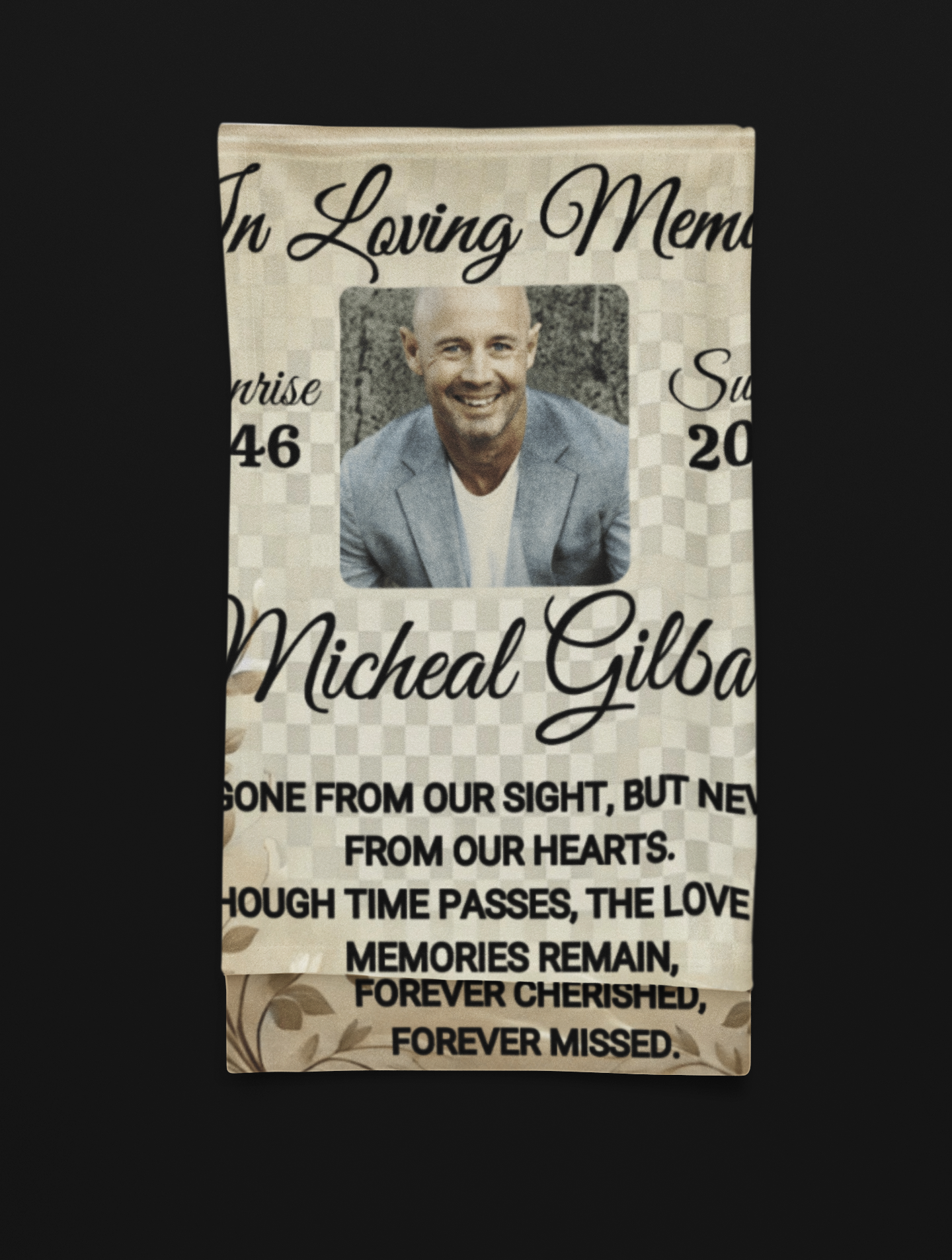 Personalized Memorial Blanket (3) Types