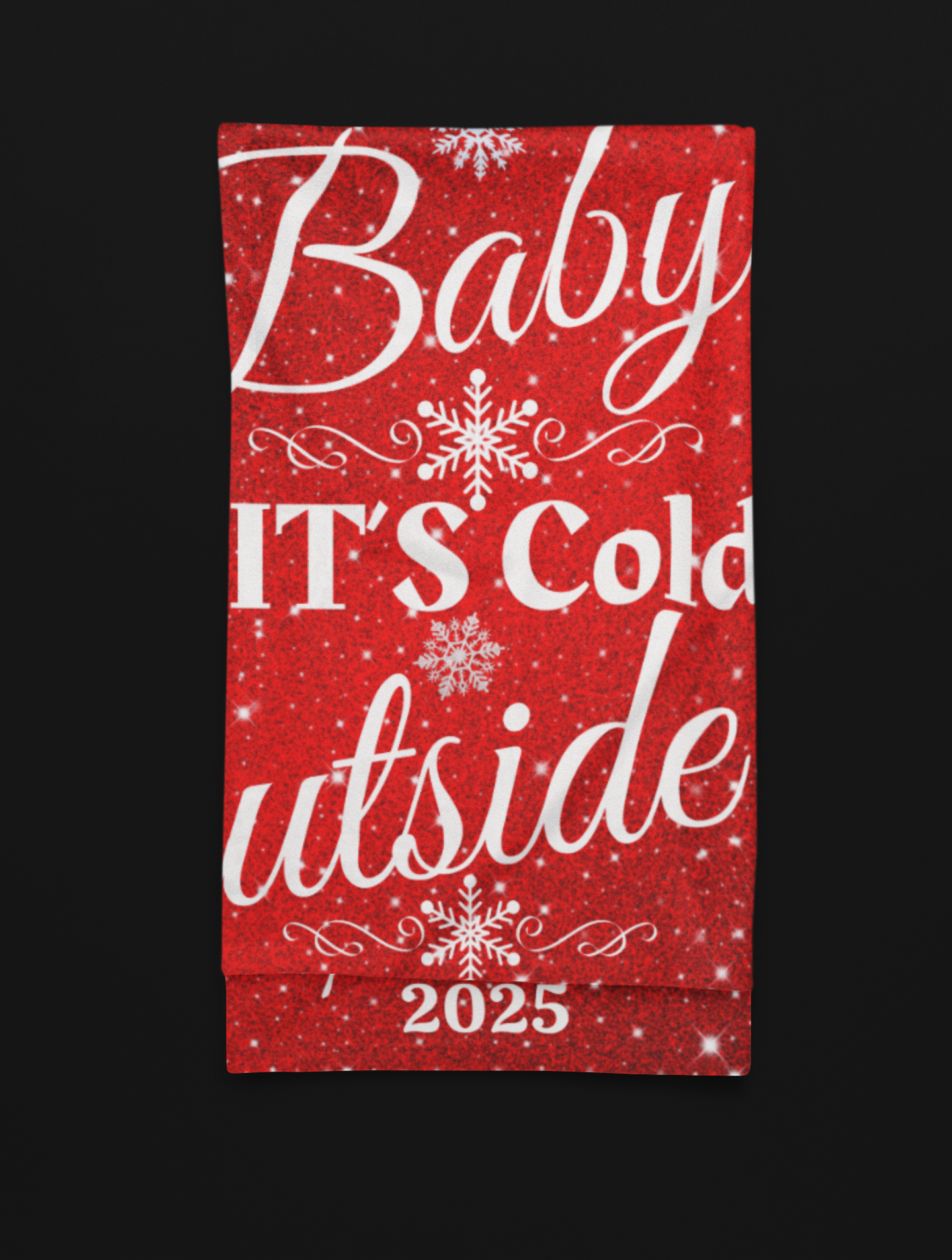 Personalized Baby It's Cold Outside Lover's Blanket