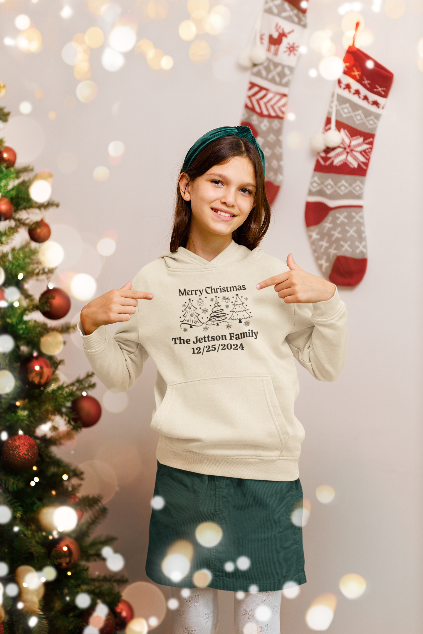 Personalize Christmas Hooded & Sweatshirt