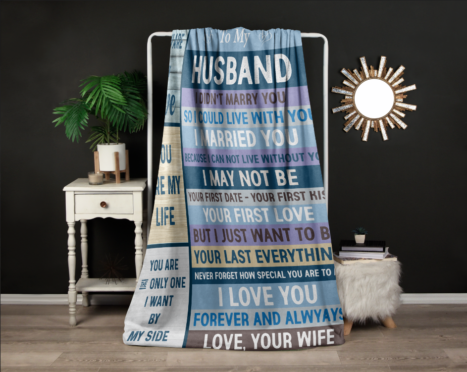 To My Husband Arctic Fleece Blanket 50x60