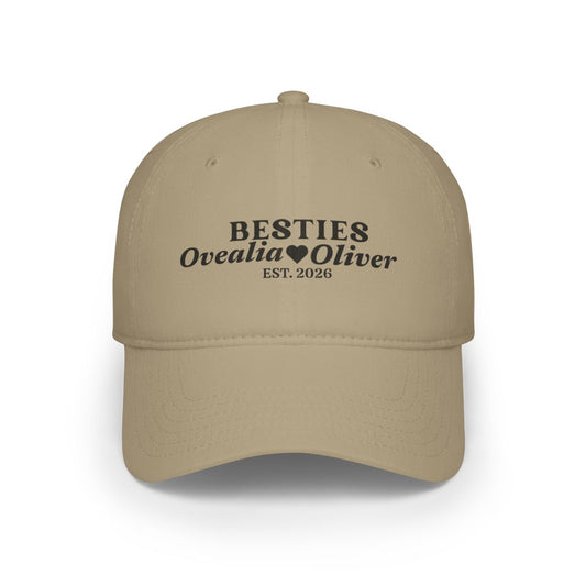 Personalize Besties Low Profile Baseball Cap