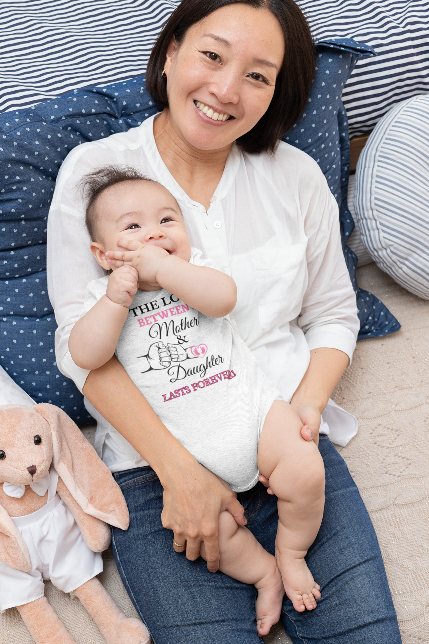 The Love Between A Mother & Daughter Infant Long Sleeve Bodysuit