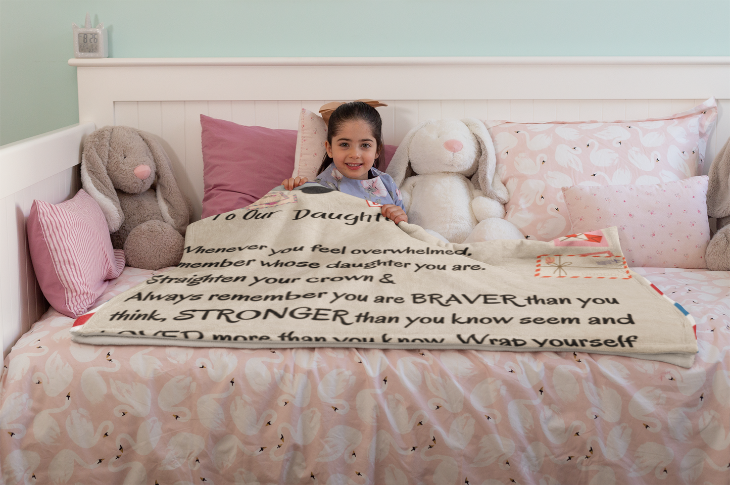 To Our Daughter Personalized Blanket - 60x80,60x50