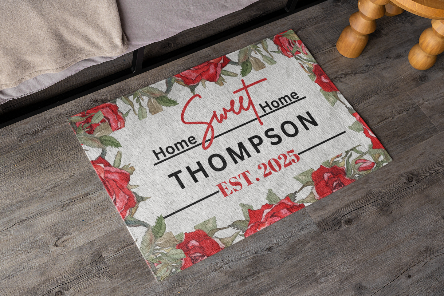 Personalized Home Sweet Home Indoor Doormat