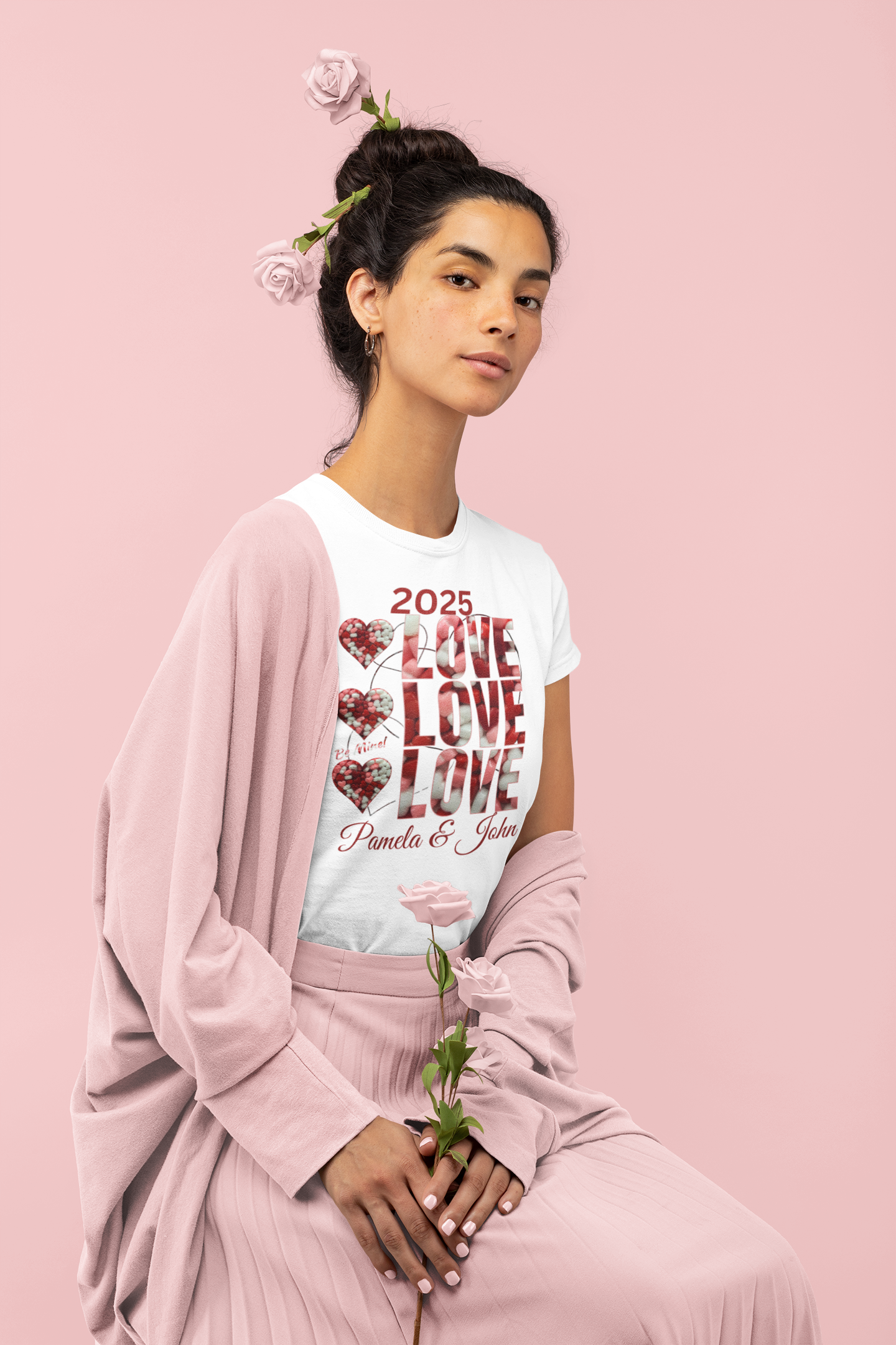 Personalized 2025 Love Candy T-Shirt