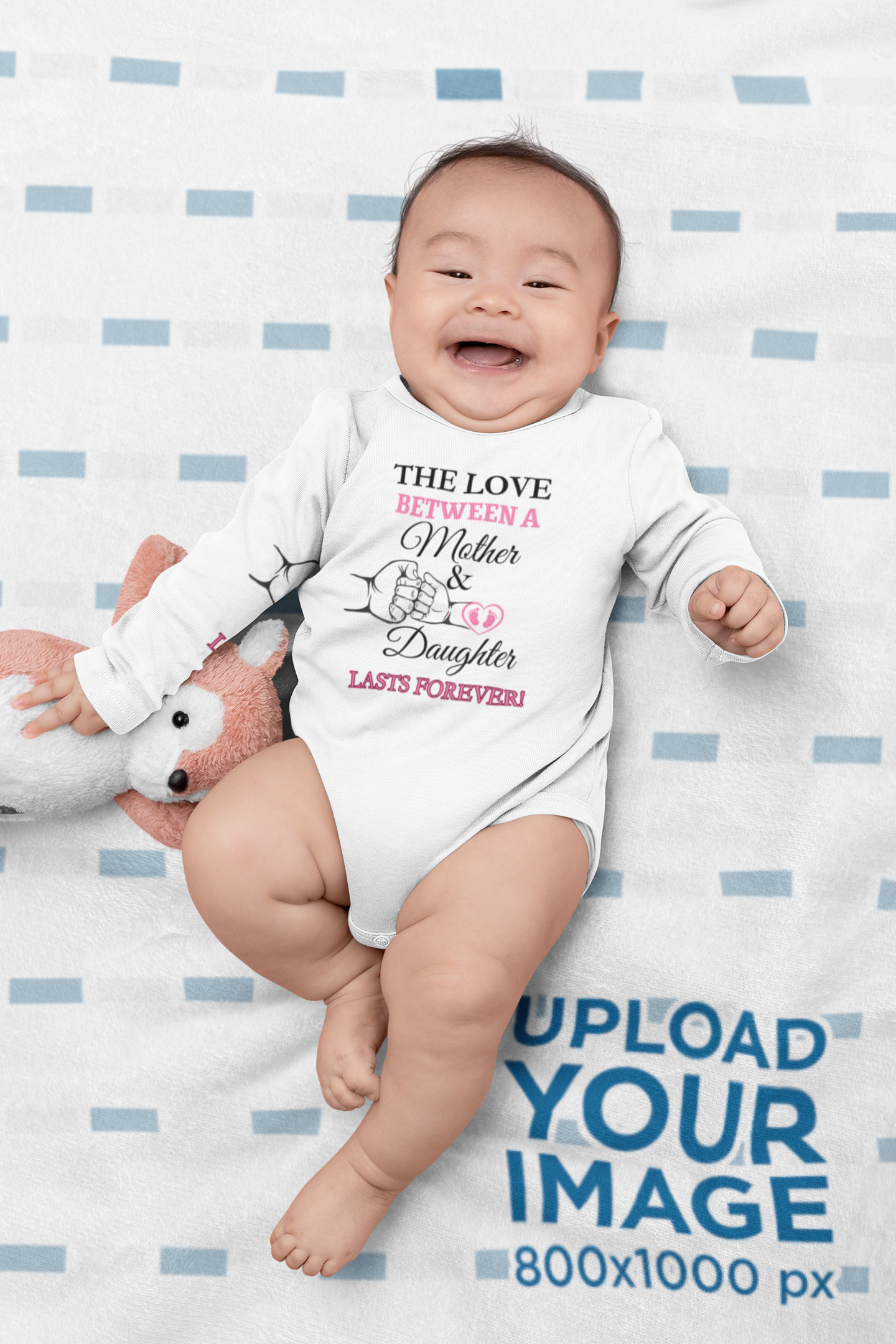 The Love Between A Mother & Daughter Infant Long Sleeve Bodysuit