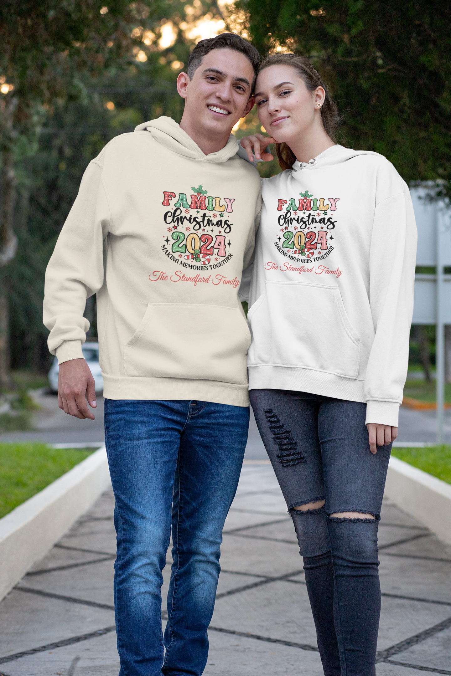 Personalized Christmas Family Hooded & Sweatshirt