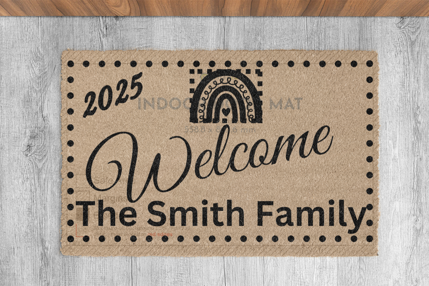 Personalize Indoor Family Doormat