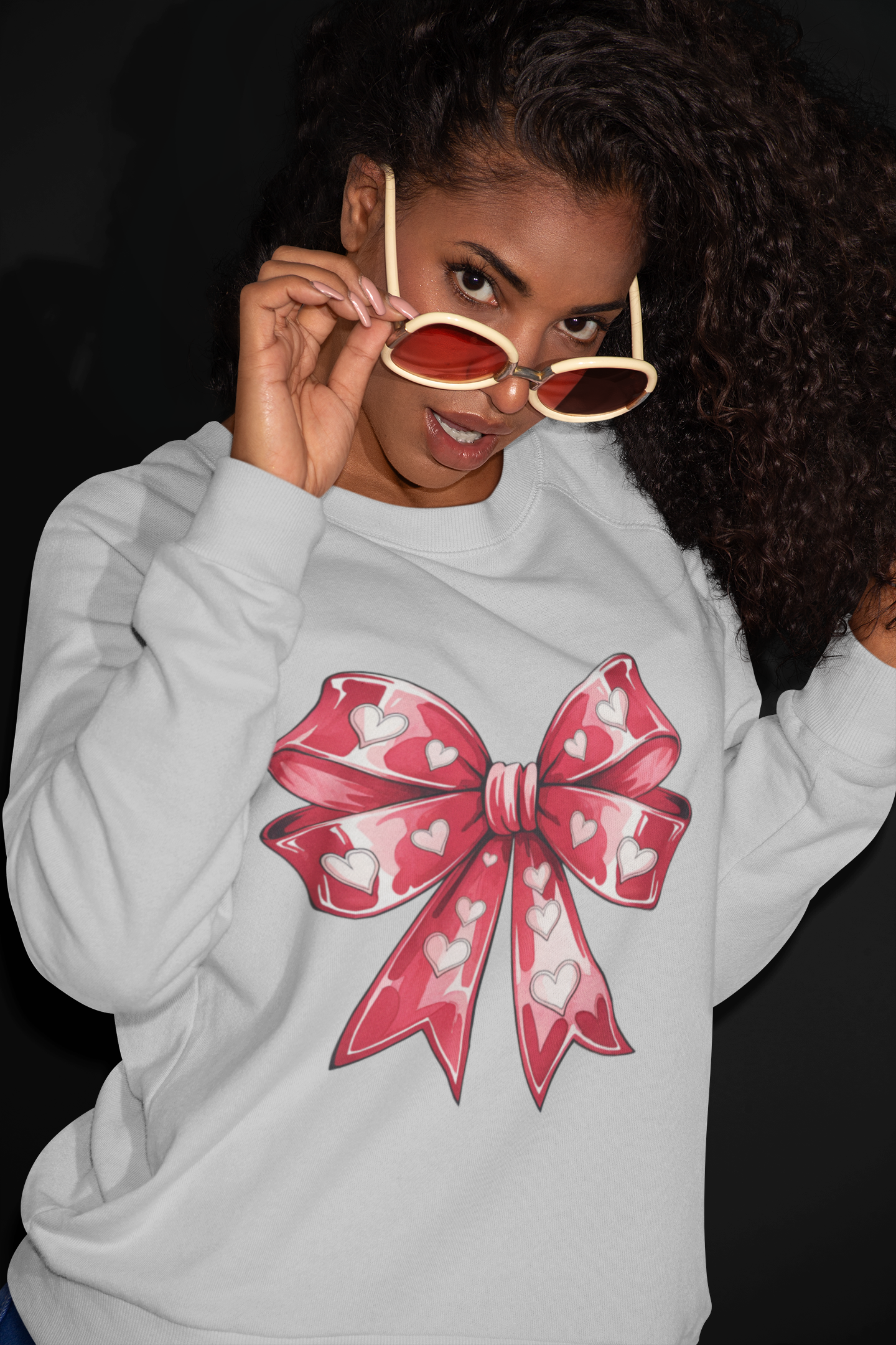 2025 Valentine Bow Sweatshirt and T-Shirt!