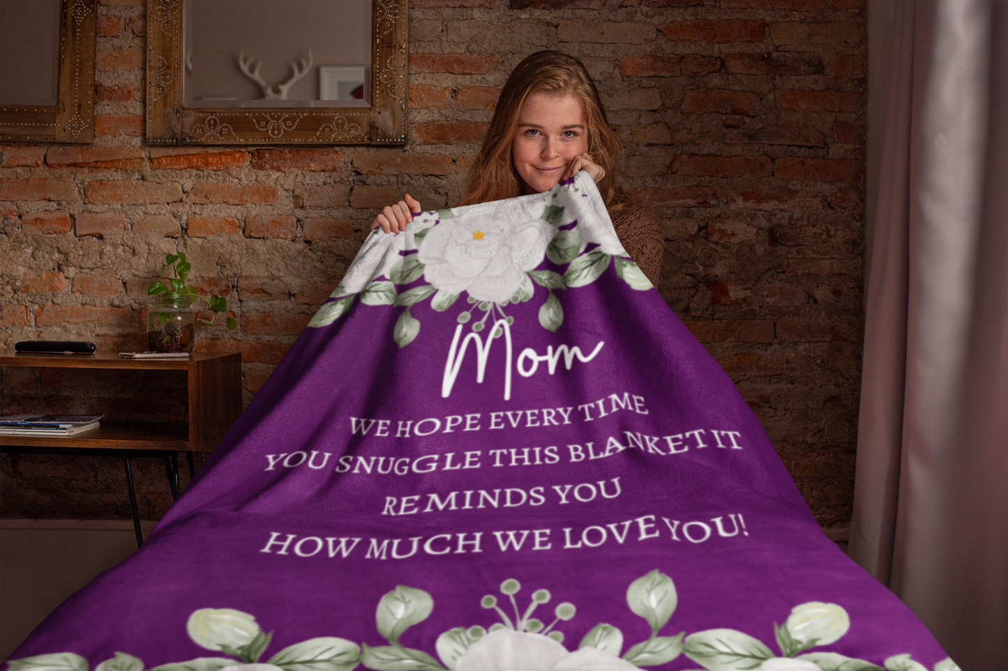 Mom Flower Blanket