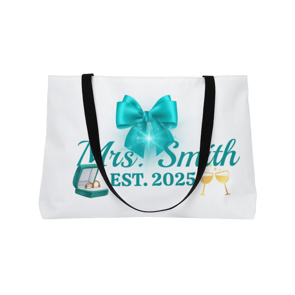 Personalize Bride Weekender Tote Bag